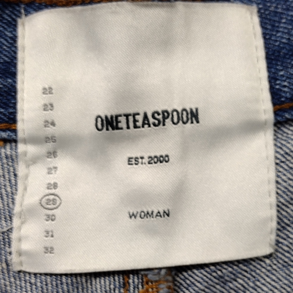 One Teaspoon Cutoff Denim Jean Shorts Womens 29 Blue Bobo Retro 90s Y2K Casual - Picture 8 of 9